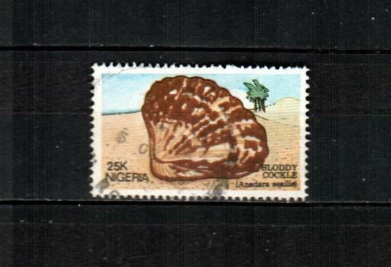 NIGERIA Scott's 515 (1v) Seashell F/VF usado (1987) Foto 1 de 1
