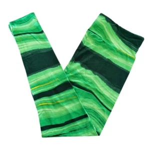OS LuLaRoe Leggings ~ GREEN MARBLE SWIRL ~ Size 2-10 One Size; ST. PATRICK'S DAY - Picture 1 of 4