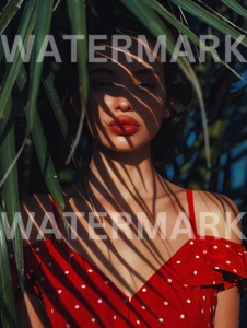 Digital Image Picture Pretty Model Woman Red Photograph Art Wallpaper Desktop - Picture 1 of 1