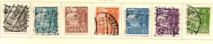 Dänemark Sc 232-238 1933-34 Karavellen Briefmarkensatz gebraucht - Bild 1 von 1