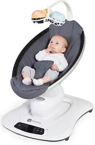 4moms mamaRoo Infant Seat Rocker Swing Bluetooth Gray Newborn Baby Insert Music