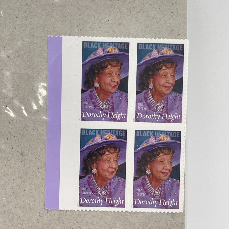 US 5171 Black Heritage Dorothy Height forever block (4 stamps) MNH 2017 - Image 1 of 3