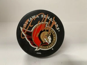 Chris Phillips Autographed Signed Ottawa Senators Hockey Puck W/ ASCF COA - Picture 1 of 4