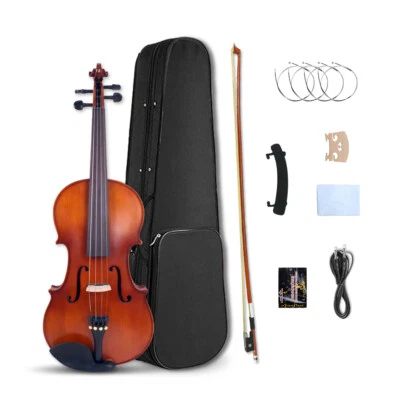 Yinfente 4 String Electric Acoustic Violin 4/4 Full Size Maple Spruce Advanced - Image 1 of 4