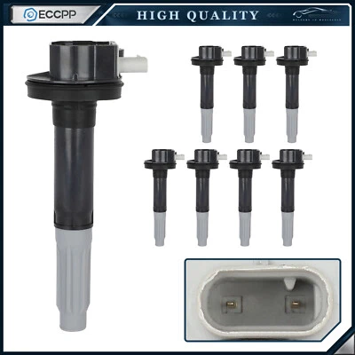 8 bobinas de encendido ECCPP V8 5,2 L Ford Mustang 2015 2016 2017 2018 2019 2020 Foto 1 de 4