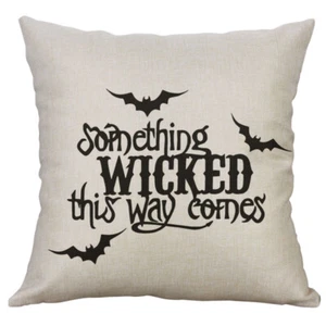 Happy Halloween Gnomes Throw Pillow covers Trick Or Treat Pumpkin Cushion Cover - Picture 1 of 21
