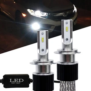 Kit de 2 bombillas LED sin ventilador Seúl CSP H7 súper brillantes 6000K xenón blanco - Imagen 1 de 10