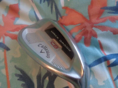 RH Callaway Mack Daddy 56* CB full toe wedge 14* bounce Steel Fiber shaft - Image 1 of 4