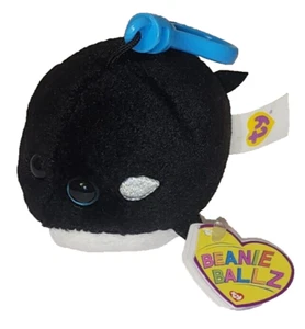 Ty Beanie Ballz SPLASH Whale Key Clip 2.5" NEW MWMTs Plush Stuffed Animal Toy - Picture 1 of 10
