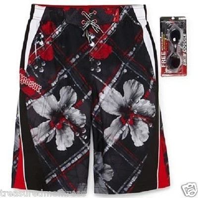 Pantalones cortos de natación y gafas ZeroXposur ~ talla mediana (10/12) ~ nuevos con etiquetas Foto 1 de 4