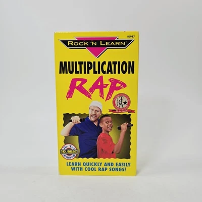 RARE Rock N Learn Multiplication Rap (VHS, 1999) VHS Cassette Tape - Image 1 of 4