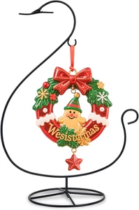 Ornament Displayständer, Glaskugel & Luft Pflanzenhalter Terrarien Aufhänger, schwarz I - Bild 1 von 7