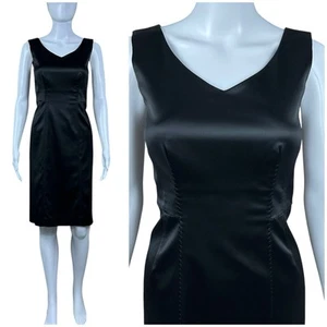 Philosophy di Alberta Ferretti Black Bustier Sheath Dress Size 2 Cocktail Event - Picture 1 of 20
