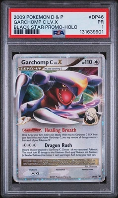 PSA 1 2009 POKEMON DIAMOND & PEARL BLACK STAR PROMO DP46 GARCHOMP C LV.X HOLO - Image 1 of 2