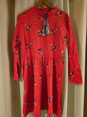 Disney Cakeworthy Fantasia Mickey Dress Women's Red Long Sleeve - 2XL - NWT Foto 1 de 4