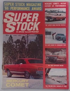 SUPER STOCK & DRAG ILLUSTRATED VOL. 2 NO. 6 APRIL 1966 - Picture 1 of 2
