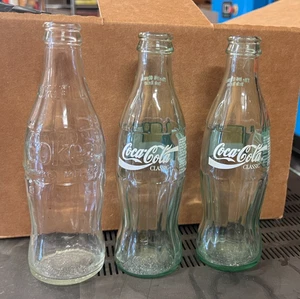 Vintage Collectable Coca Cola Bottles Lot of 3 - Picture 1 of 13