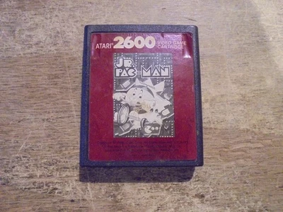 Jr. Pac-Man (Atari 2600, 1987) game cartridge authentic tested - Image 1 of 3