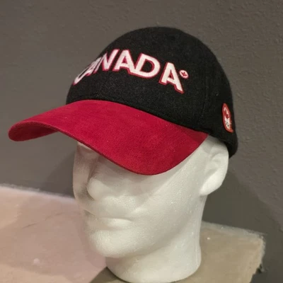 Gorra OLYMPICS Canadá Gorra Correa Gris Rojo Invierno Hudson's Bay Company Lana Foto 1 de 4