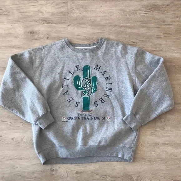 Vintage Seattle Mariners MLB SweatShirt Ash Unisex Men Women KV9058 - Image 1 of 1