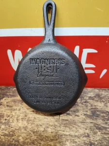 Komplett restaurierte Wagner #0 Gusseisen Pfanne Bratpfanne Mini gewürzt 4" - Bild 1 von 7