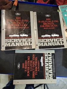 FORD 1995 F-150 F-250 F-350 F-Super Duty Bronco Service Repair Manuals Diesel - Foto 1 di 5