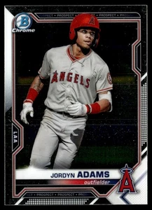 2021 Bowman Chrome Prospects Jordyn Adams Los Angeles Angels #BCP-30 - Picture 1 of 2