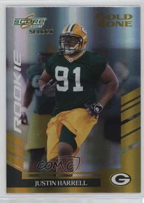 2007 Score Select Rookie Gold Zone /50 Justin Harrell #425 Rookie RC - Image 1 of 2