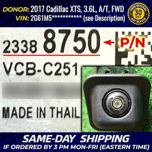 ✅ Rear View Camera 2013-2017 Cadillac XTS 3.6L Parking Assist Backup Trunk OEM - Foto 1 di 15
