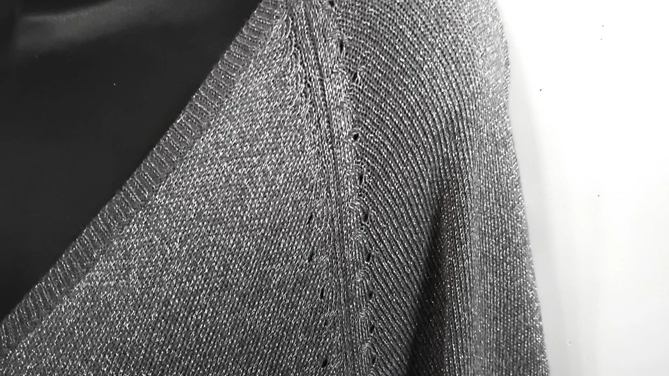 F&F metallic silver glitter knit tunic top size 18 - Image 1 of 4