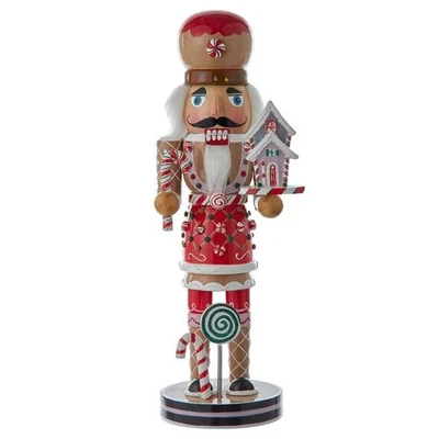 Kurt Adler Wooden Hollywood Nutcracker Collection, Gingerbread, 12in - Image 1 of 4