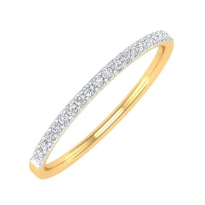 1/10 Carat (ctw) 10K Yellow Gold Diamond Ladies Wedding Anniversary Stackable... - Picture 1 of 9