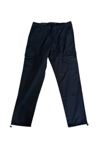 Tahari Nomad Tech Pant Size L Slim Fit Tapered Black - Picture 1 of 7