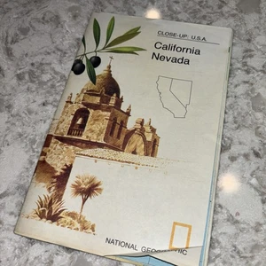 Original Poster - Nahaufnahme: USA - Kalifornien, Nevada 1974 Karte - Bild 1 von 6