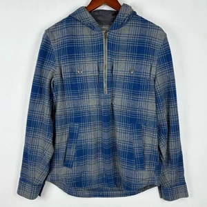 L.L. Bean Signature Slim Fit Plaid Hooded Pullover Flannel - Picture 1 of 4