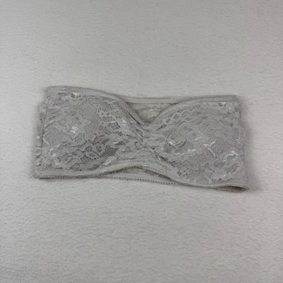 Poof! Strapless Bra Lace Bralette Size Small Removeable Pads - Image 1 of 4
