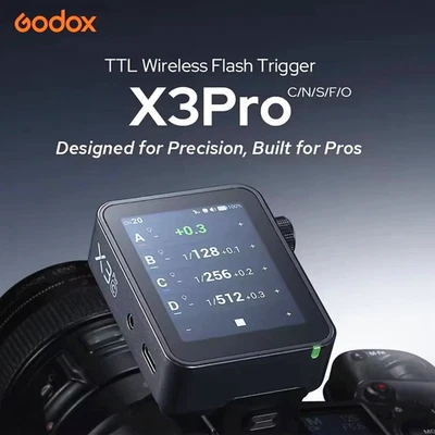 Godox X3Pro X3 PRO C/N/F/S/O/L 2.4G TTL HSS Wireless Flash Trigger Transmitter  - Image 1 of 4