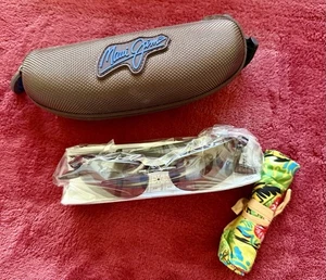 Maui Jim # MJ 408-10 SANDY BEACH braune Sport-Sonnenbrille mit Seitenschutz NEU - Bild 1 von 6