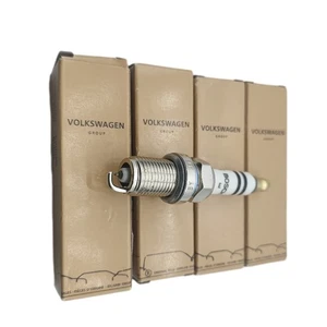 4PCS 06H905611 NEW Spark Plugs For VW Tiguan Audi 06H905611 1.8/2.0 TFSI - Picture 1 of 23