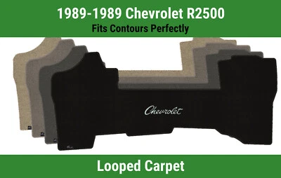 Lloyd Classic Loop Front Carpet Mat for '89 Chevy R2500 w/Black Chevy Letters - Image 1 of 4