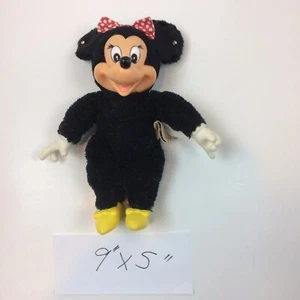 Vintage Applause Minnie Mouse Doll Plush Disney Rubber Face Knickerbocker Toy Co - Picture 1 of 9