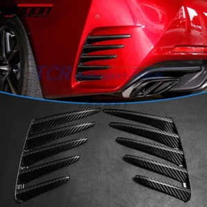 Carbon Rear Bumper Canards Splitter Vent Trims For Lexus RC300 RC350 RC F Sport - Picture 1 of 13