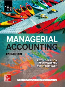 Managerial Accounting by Ray H. Garrison 16th INTL ED 'Ship from USA' - Picture 1 of 3
