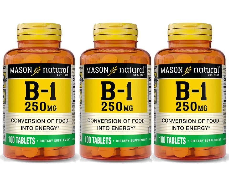 Mason Natural Vitamin B-1 250mg Tablets 100 EA