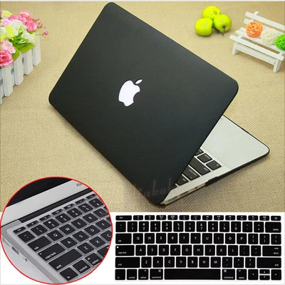 2in1 Black Matte Cut-Out Hard Case for MacBook Air Pro13 14 16 A2337 A2681 A2992 - Image 1 of 4