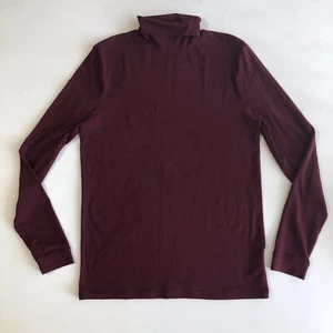Topman Mens LS Turtle Neck Maroon Sz M - Picture 1 of 4