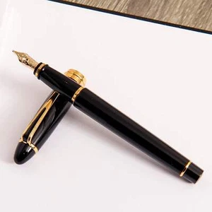 Aurora Ipsilon Deluxe Fountain Pen - Black & Gold - Picture 1 of 12