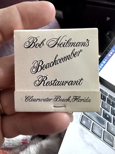 Clearwater Beach Florida ~ Bob Heilman's Beachcomber Restaurant Matchbook 1960s - Picture 1 of 4
