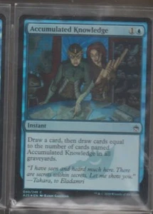 FOIL Accumulated Knowledge Masters 25 Magic The Gathering Blue MTG Card Instant - Picture 1 of 1