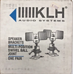 1 pair Heavy Duty! KLH 93 Speaker ball mount swivel metal bracket - Picture 1 of 7